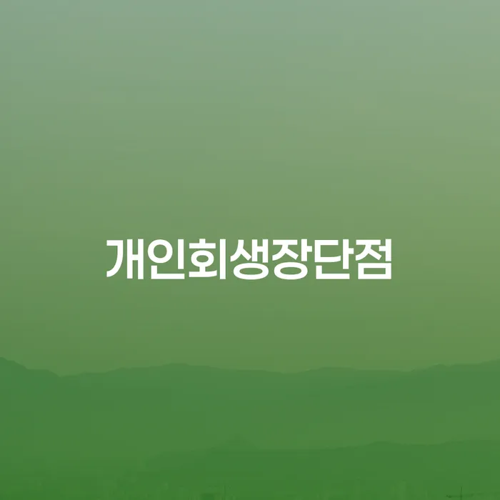 개인회생압류 개인회생으로 방법 신청절차에