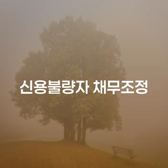 신용불량자 채무조정: 어떻게 시작해야 할까요?